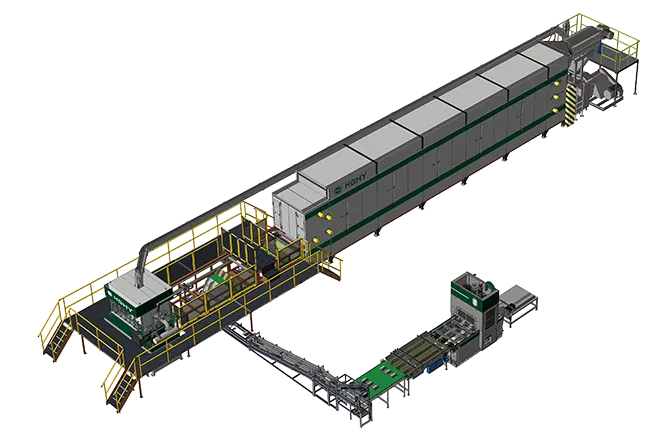 转鼓式在线热压蛋盒生产线插图